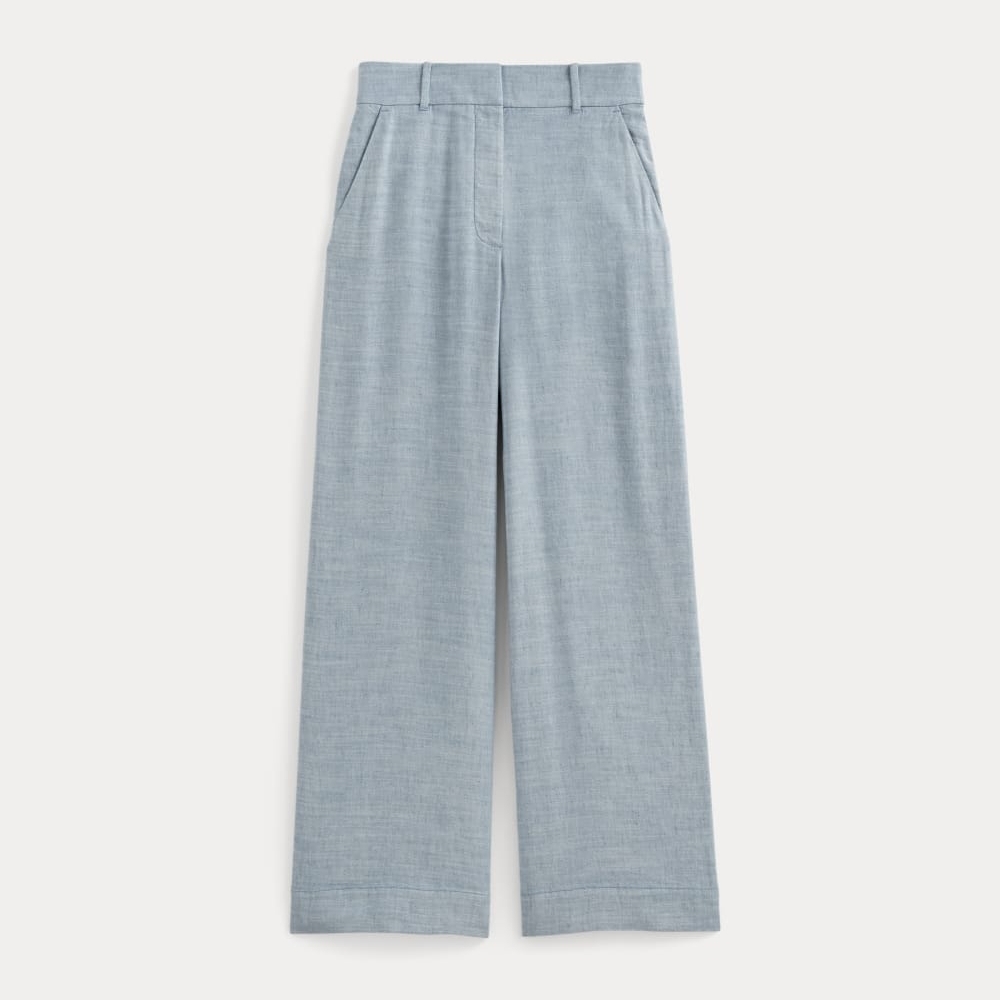 Everlane Wide-Leg Pant in Stretch Linen (Chambray Size 4)